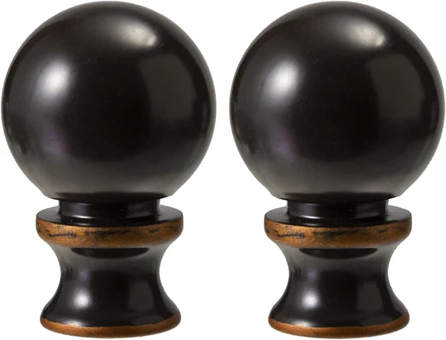 Lighting Lamp Finials 1-1/2 In High,1/4-28 In Base Ball Finials for Lamp Shade,