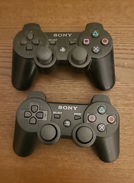 Lot 3 Manettes PS3 DualShock - Également Compatibles PS2 - Non Testées - Occasion