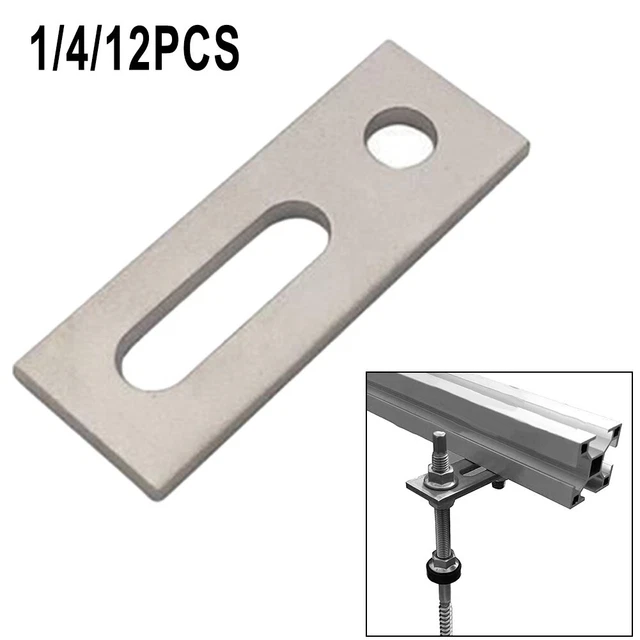Piastra adattatore in acciaio inox M10 per montaggio solare fotovoltaico design