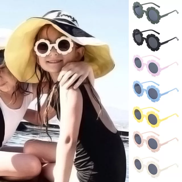 Sunglasses For Girls Baby Flower Lenses Summer Color - Little Girl Sunglasses