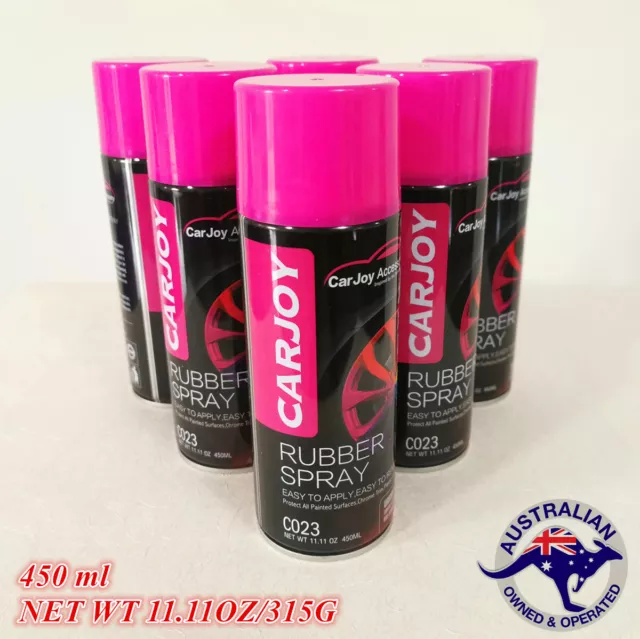 24 x 450ml CarJoy Premium Matt Black Removable Rubber Paint Wheel Rim Spray Dip