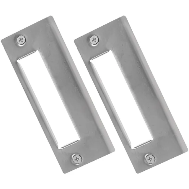 2 pz piastra in acciaio inox guida serrature porta fissatore porta piastra di copertura