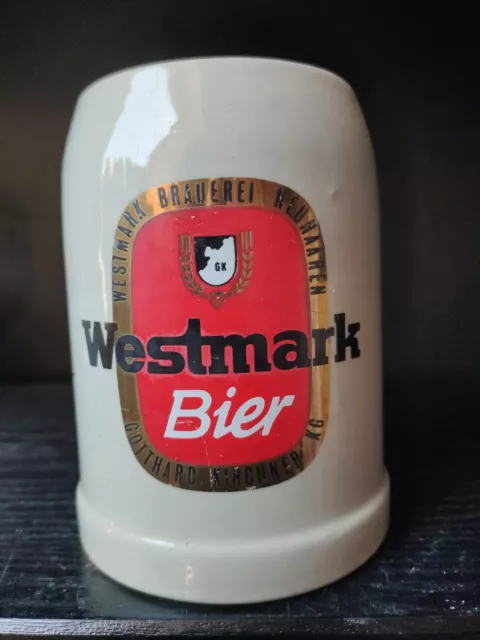 schöner Bierkrug 0,5 l BRAUEREI WESTMARK NEUHAAREN NRW German Stein