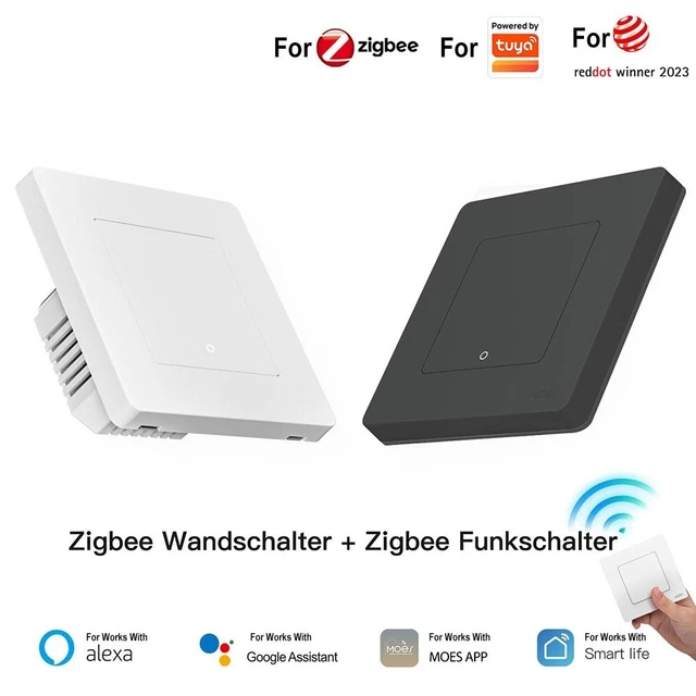 Pour Tuya pour ZigBee interrupteur mural intelligent bague étoile conception vo