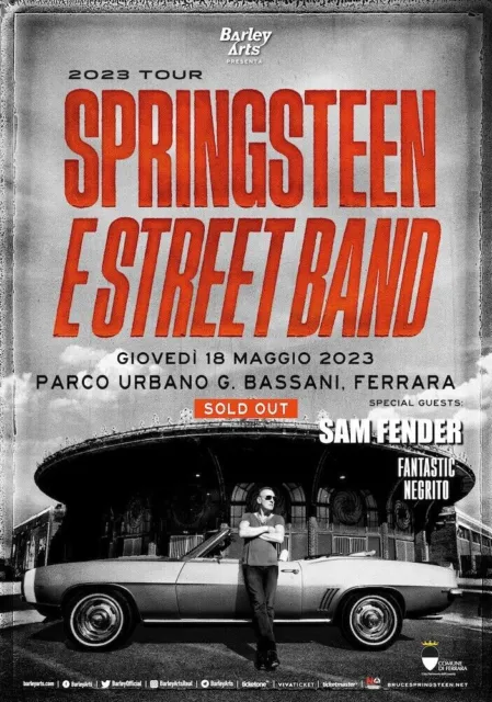 1 Biglietto Concerto Bruce Springsteen Ferrara - Pit B - 18/05/23- The Boss 🎸