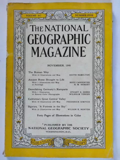 National Geographic Magazine November 1946