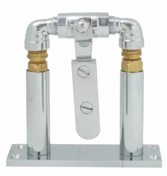 Chrome Air Valve Lever Set 4" Stand Air Horn Sound & Pitch Regulator Semi Truck