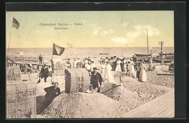 Ansichtskarte Dahme i. Holst., Strandleben 1911