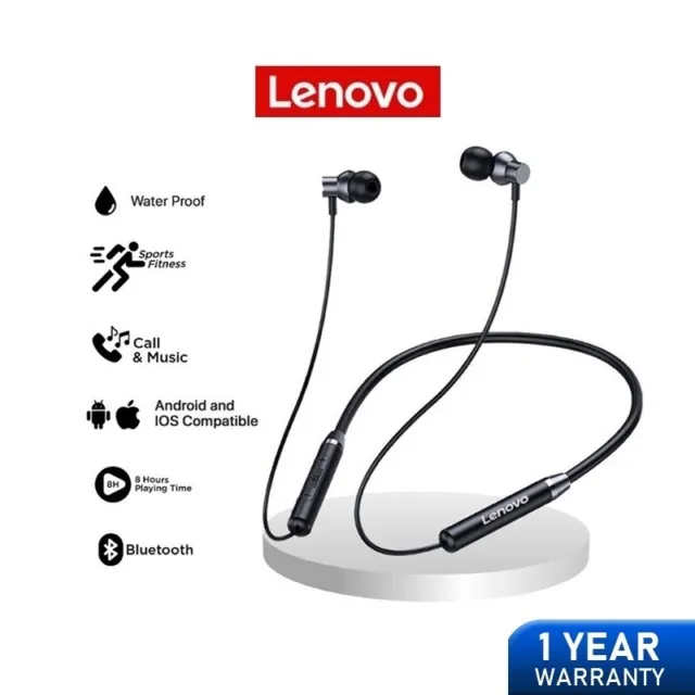 Lenovo Earphone HE05X Neckband Earbuds Sports Bluetooth 5.0 In-Ear pod Wireless
