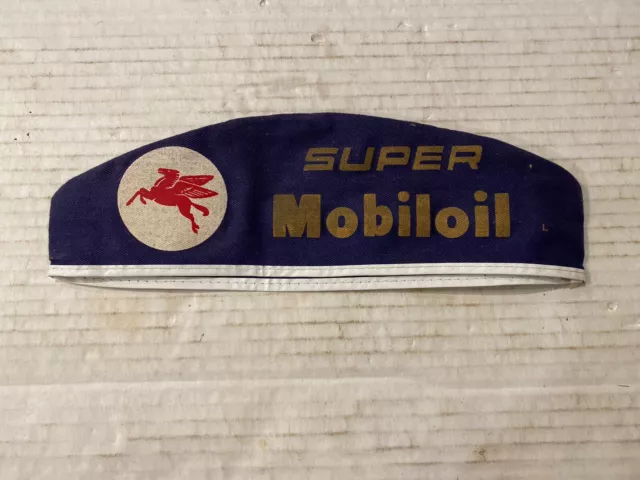 Early Super Mobiloil Gas Station Attendant Hat : Beauty Bx14