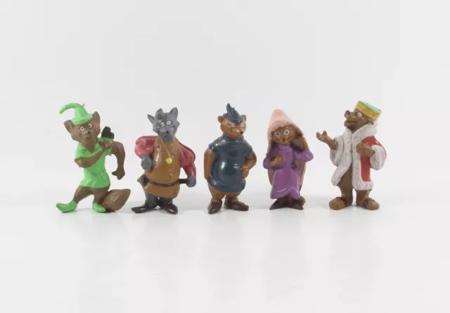 Robin Hood & Little John === Walt Disney 5 x Figuren Heimo vintage