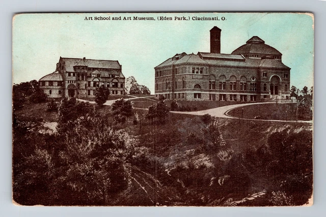 Cincinnati OH-Ohio, Art School and Art Museum, Eden Park, Vintage Postcard