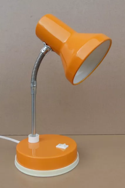 Lampe de bureau flexible ORANGE style vintage articulée orientable desk lamp