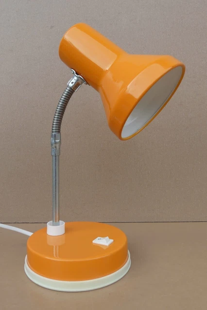 Lampe de bureau flexible ORANGE style vintage articulée orientable desk lamp
