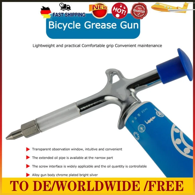 MTB BICYCLE GREASE Gun for 13mm Hose Bicycle Grease Injector Cycling