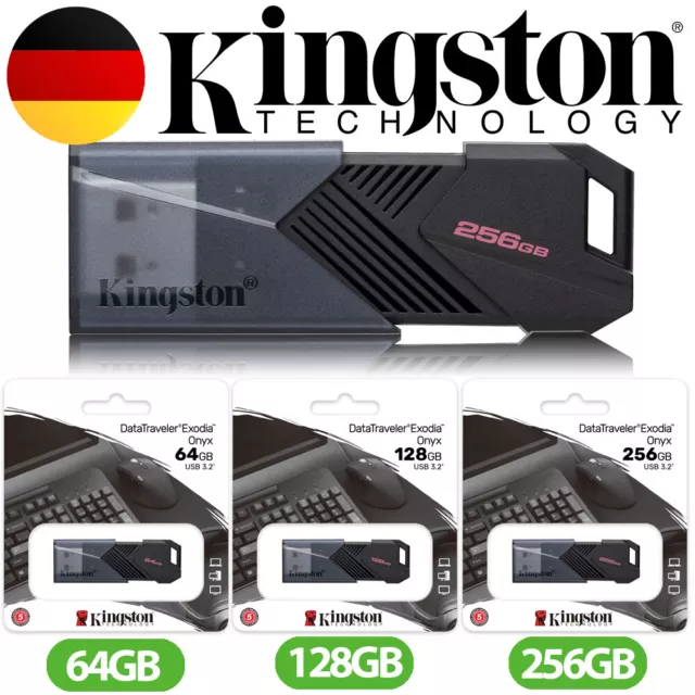 Kingston DataTraveler Onyx USB Stick Flash Drive Speicherstick 64GB 128GB 256GB