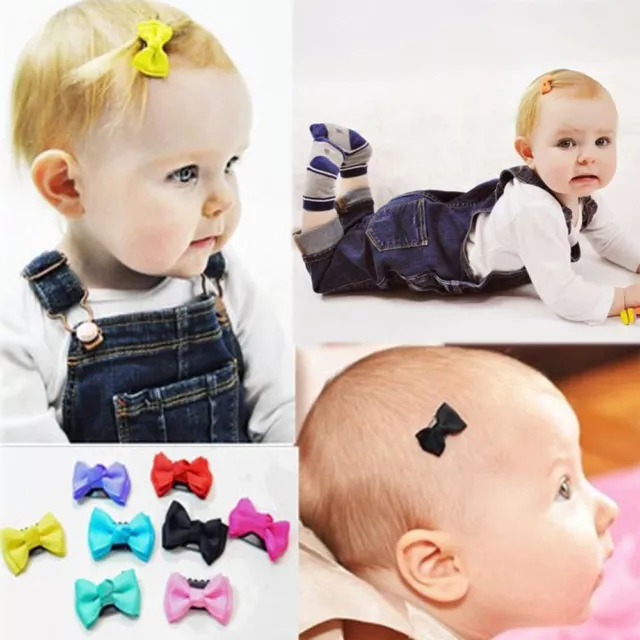 Safety Newborn Girl's Fashion Infant Mini Hair Clip Bow Baby Hairpin Headwear