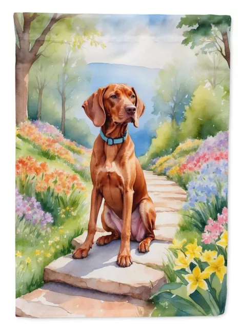 Vizsla Spring Path Flag Garden Size DAC6727GF