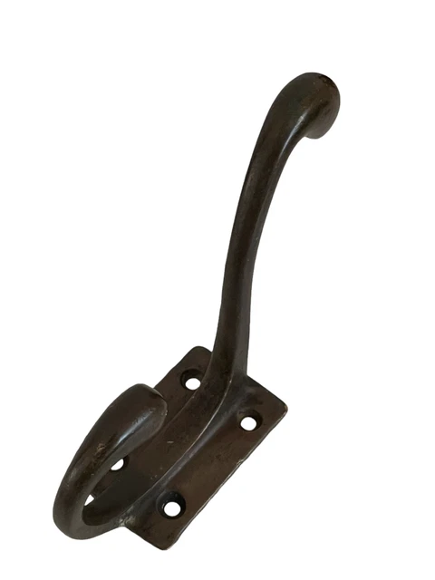 Antique Art Deco Hat Coat Hook Solid Cast Bronze Brass Vintage Original CH/7