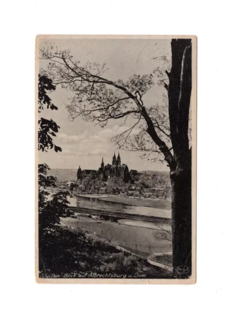 AK Ansichtskarte Meißen / Blick auf Albrechtsburg und Dom