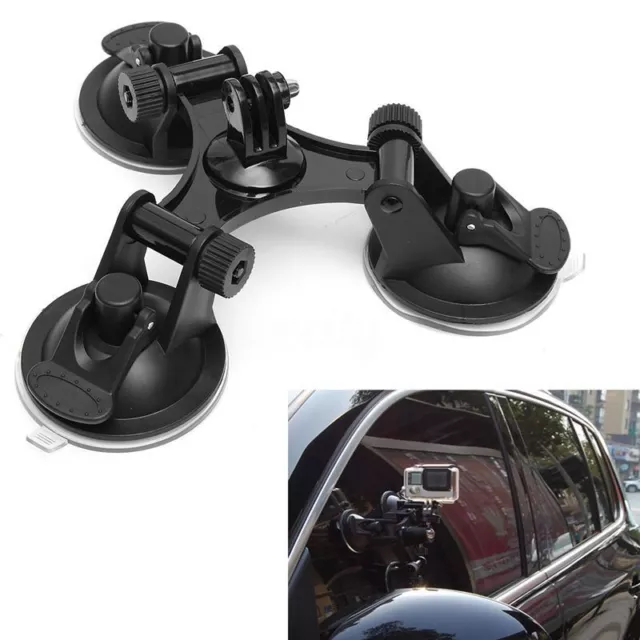 Triple Suction Cup Car Mount Holder Suit For Gopro Car Windshield Camera Holder 3