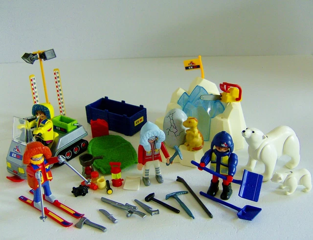 3460 PLAYMOBIL VINTAGE : Explorateur Arctique / Base Mobile / Polar-Lab Base 5 - Jeux & Jouets