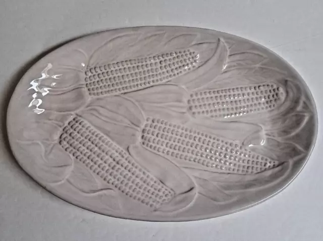 Peasant Village Italy PV Corn on The Cobb Serving Platter 13.25 inches Pre-owned