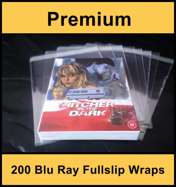 Premium Blu-Ray Full Slip Wraps / Sleeves (Pack of 200)