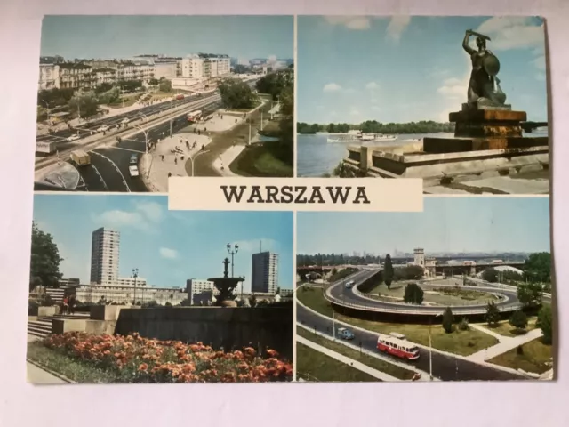 Warszawa Warsaw Poland  Postcard