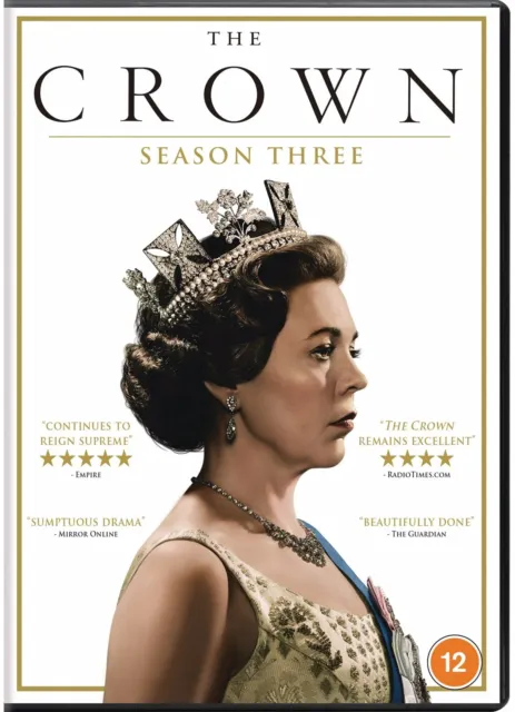 The Crown: Season Three DVD (2020) Olivia Colman cert 12 4 discs Amazing Value