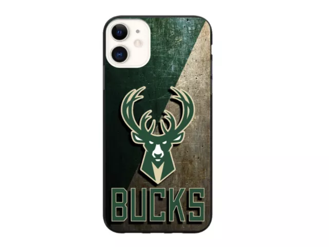Milwaukee Bucks iPhone 13 12 Pro Max 11 X Xs 8 7 Plus 6 4 NBA Basketball Case