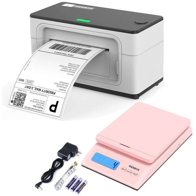MUNBYN THERMAL LABEL Printer & Scale for UPS USPS FedEx eBay Etsy