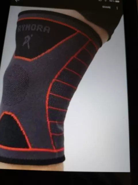 Rymora Knee Support Brace Compression Sleeve Unisex Secure Pain Joint  Relief New