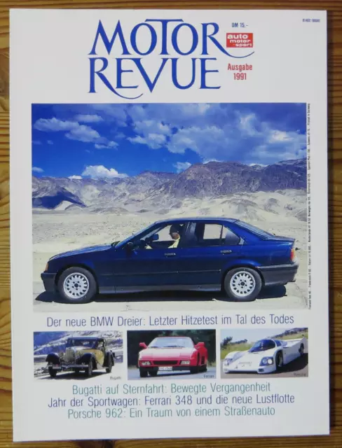 Motor Revue Jahresausgabe 1991 Ferrari 348, Porsche 962, neuer Dreier BMW