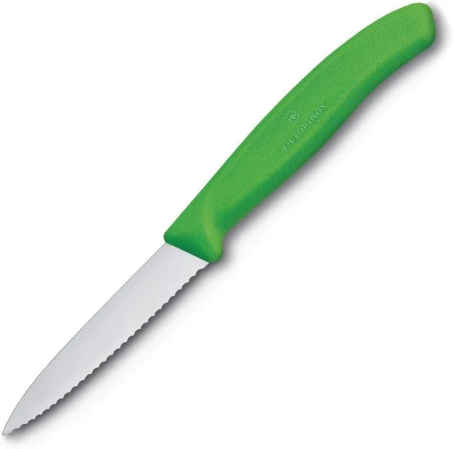 Victorinox Gemüsemesser Obstmesser Küchenmesser Messer Wellenschliff grün