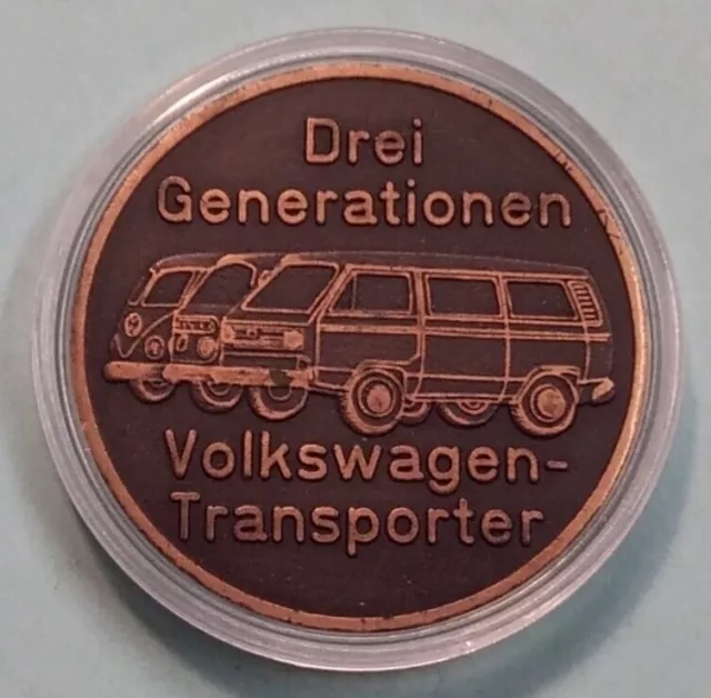 Medaille VW Volkswagen Werk Hannover Transporter T1 T2 T3, 27,7g Ø 40mm (S4-24-1