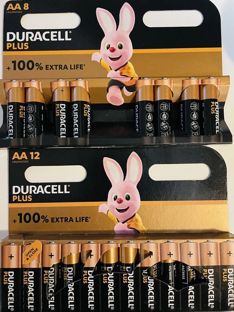 20 X Duracell Plus Power AA Batteries + 100% Extra EX 2032 BRAND NEW SEALED ✅