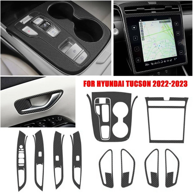 13* FOR HYUNDAI Tucson 20222023 bk Carbon Fiber Interior Decoration