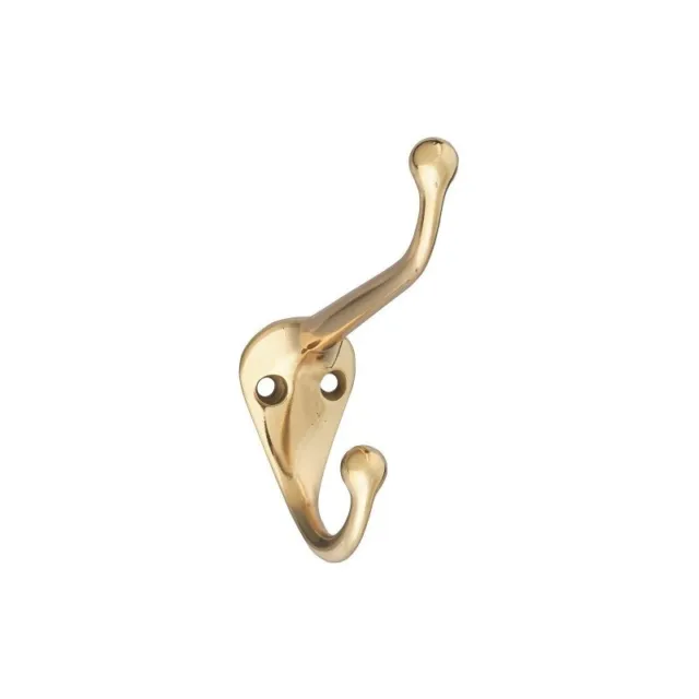 New National N198-101 Solid Brass Small Coat & Hat Hook 7160898