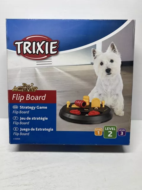 TRIXIE Pet Products 32026 Dog Activity Flip Board - Level 2 Dog Treat Dish