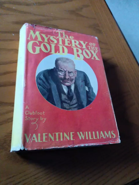 The Mystery of the Gold Box, 1932, first edition, Valentine Williams, HCDJ