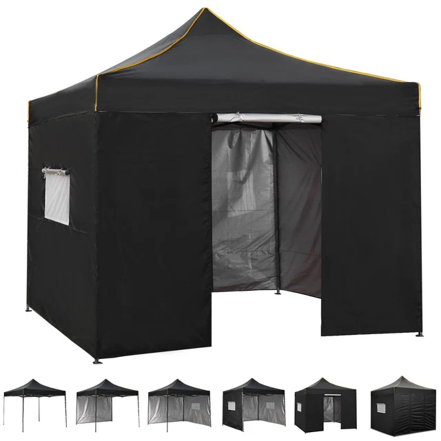 Pavillon 3x3m Gartenpavillon Pop Up Wasserdicht UV Schutz Pavillion Faltbar Zelt