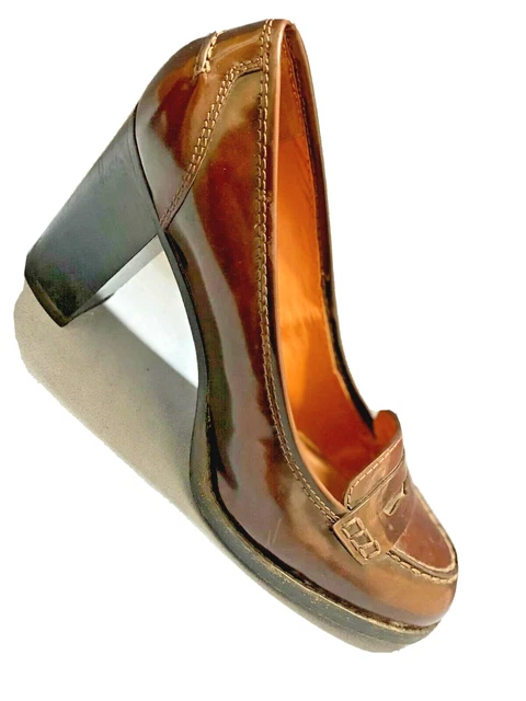MARC JACOBS FEMME ESCARPINS Haut Talon Cuir Vernis Pumps Woman