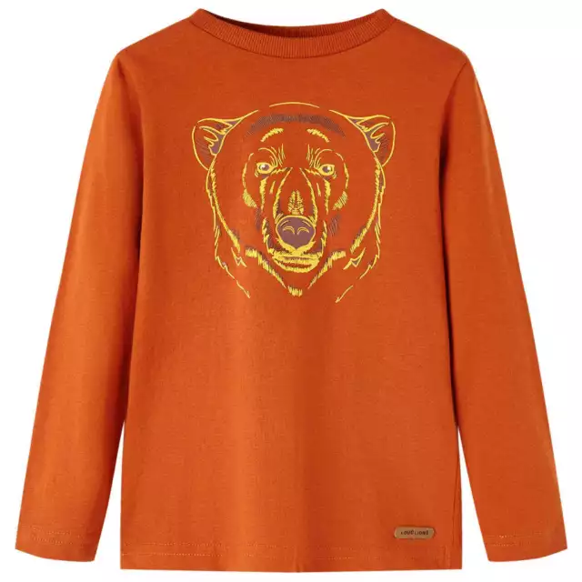 T-shirt enfants � manches longues rouille clair 116