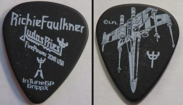 2018 Judas Priest Richie Faulkner Firepower Rare U.S.A. Tour Guitar Pick 