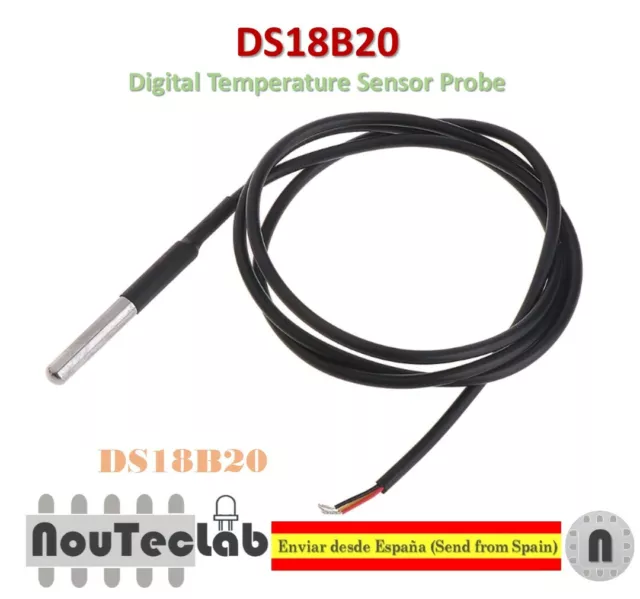 DS18B20 Waterproof Digital Temperature Sensor Probe NTC Thermistor Thermal