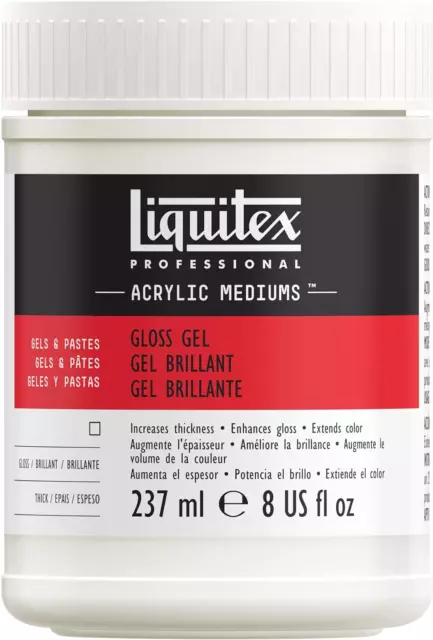 Liquitex Profi Acrylmedium für Arcylfarbe, Glanzgel, 237 ml