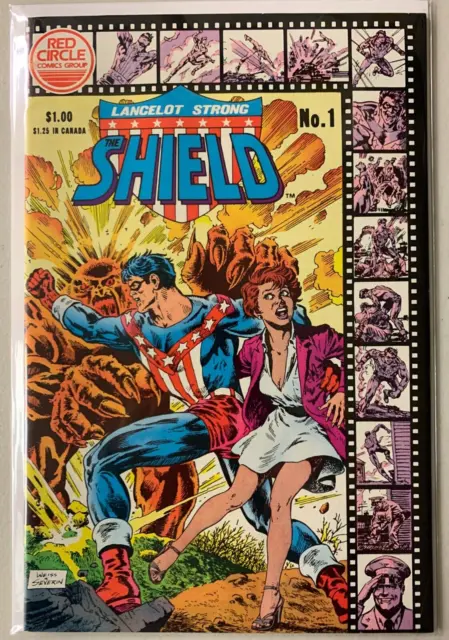 Lancelot Strong The Shield #1 Red Circle 6.0 FN (1983)