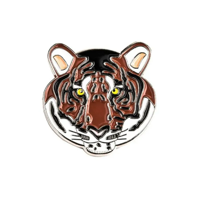 Bengal Tiger Enamel Lapel Pin Badge/Brooch Face Head Conservation Gift BNWT/NEW