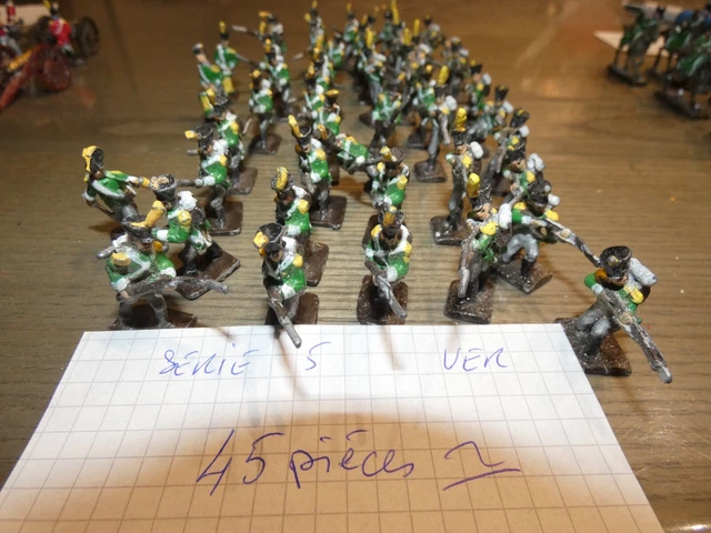 Lot De 10 Soldats De Plomb Napoléon - 6 Cm - Bon état
